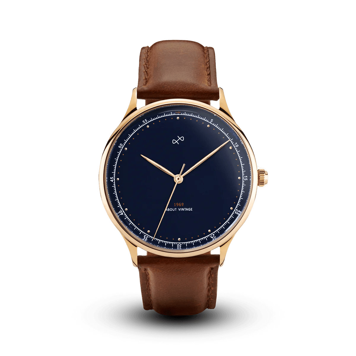 アバウトヴィンテージ 1969 VINTAGE ミッドナイトブルー About Vintage 1969 金色/午夜藍– HOURGLASS WATCH STORE