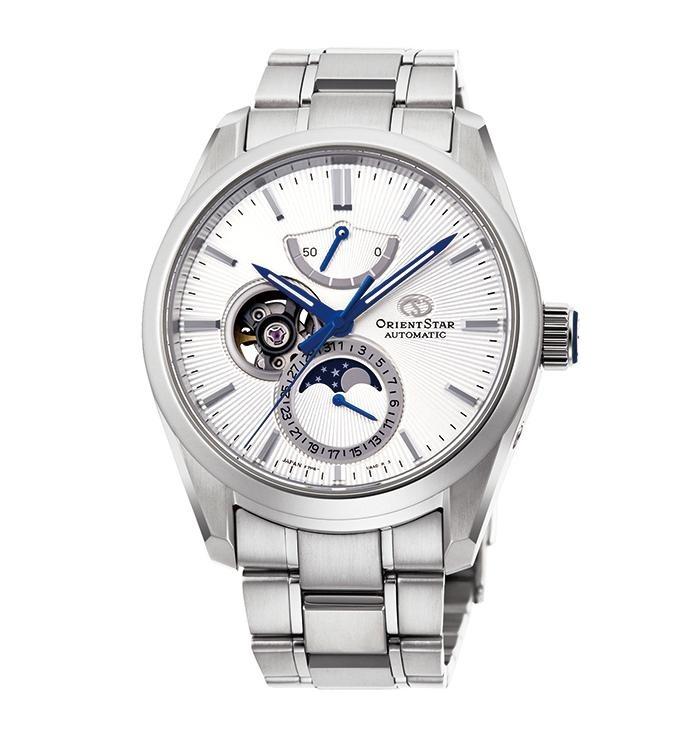 Orient Star Mechanical Moon Phase 鏤空月相錶 RE-AY0002S00B - Hourglass Watch Store