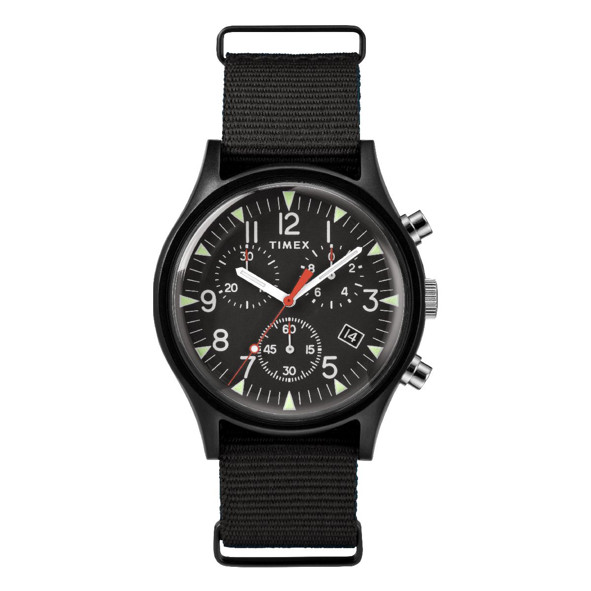 Timex MK1 Aluminum Chronograph 三圈計時軍錶– HOURGLASS WATCH STORE