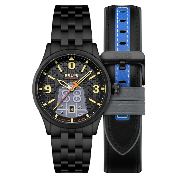 AVI-8 Capcom 1942 Automatic Pixel Limited Edition Midnight Ace AV-4121-33