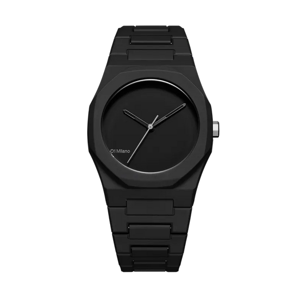 D1 Milano Polycarbon Black 37mm Watch PCBU07