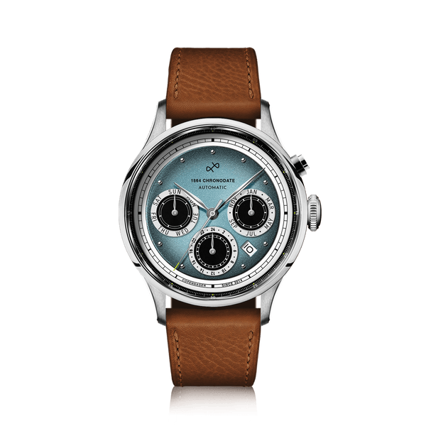 About Vintage 1564 Chronodate Automatic, 鋼/冰藍色 Limited Edition