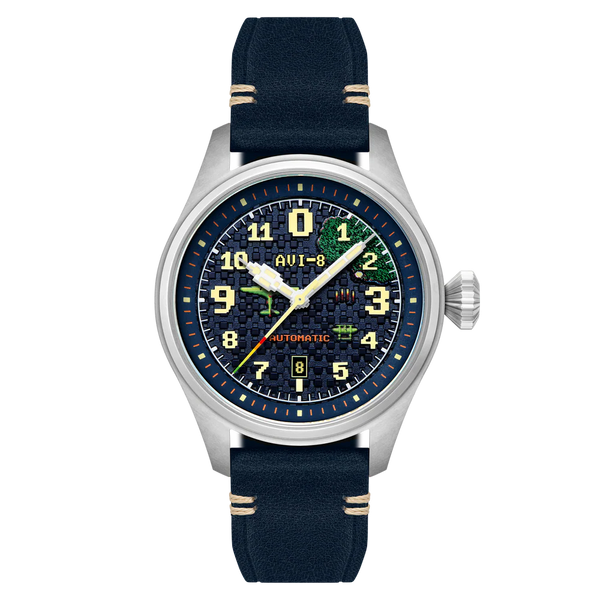 AVI-8 Capcom 1942 Automatic Pixel Limited Edition Azure Ace AV-4126-02