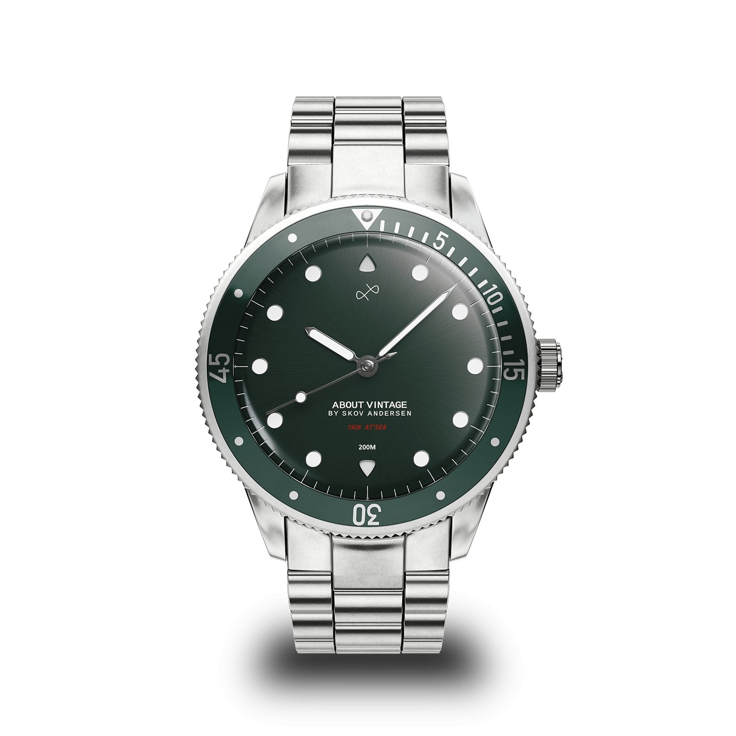1926 At'sea, Steel / Green Turtle Vintage – 39MM | 日本まで