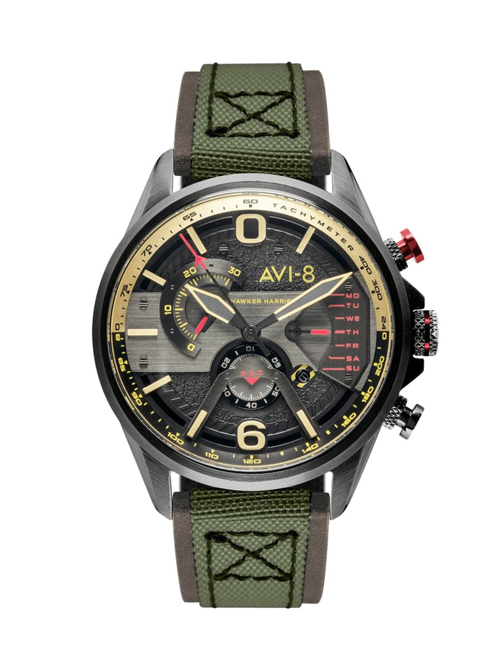 AVI - 8 Hawker Harrier II - Dual Retrograde Chronograph AV - 4056 - HOURGLASS WATCH STORE