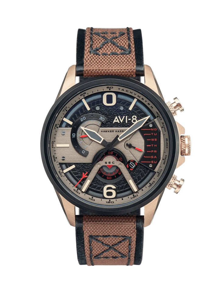 AVI - 8 Hawker Harrier II - Dual Retrograde Chronograph AV - 4056 - HOURGLASS WATCH STORE