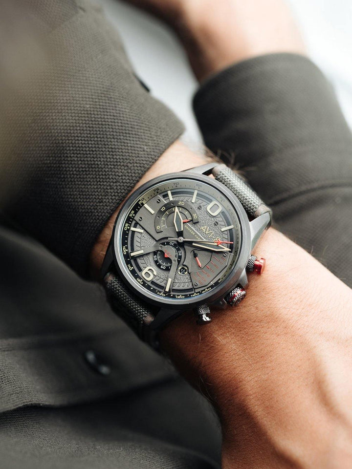 AVI - 8 Hawker Harrier II - Dual Retrograde Chronograph AV - 4056 - HOURGLASS WATCH STORE