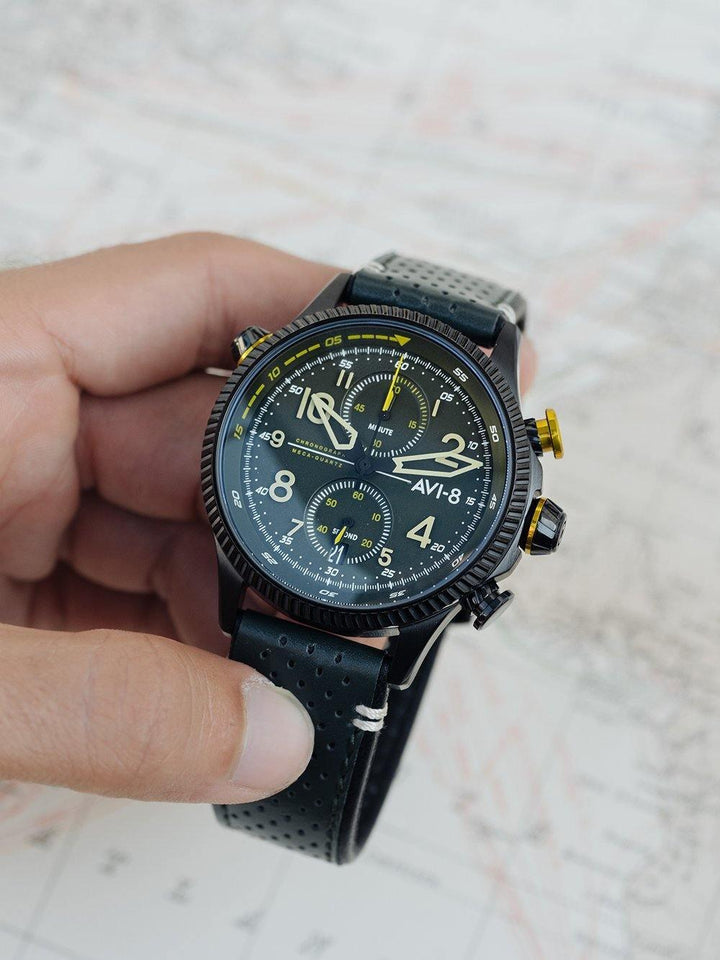 AVI - 8 Hawker Hunter - Duke Chronograph AV - 4080 - HOURGLASS WATCH STORE