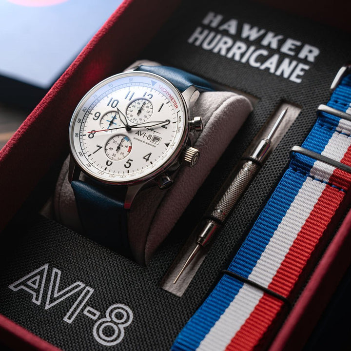 AVI - 8 Hawker Hurricane Classic Chronograph AV - 4011 - 0V - HOURGLASS WATCH STORE