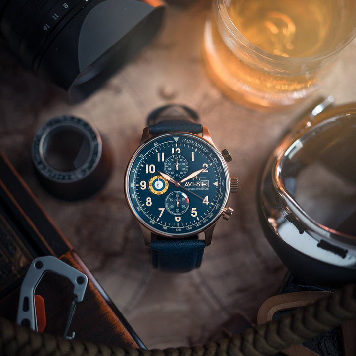 AVI - 8 Hawker Hurricane - Classic Chronograph AV - 4011 - HOURGLASS WATCH STORE