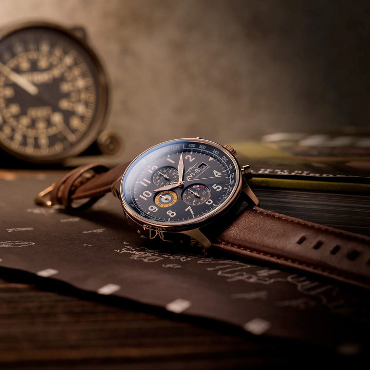 AVI - 8 Hawker Hurricane - Classic Chronograph AV - 4011 - HOURGLASS WATCH STORE