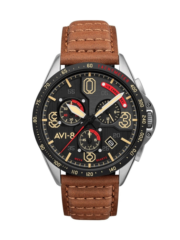 AVI - 8 P - 51 Mustang - Blakeslee Chronograph AV - 4077 - HOURGLASS WATCH STORE