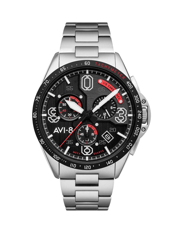 AVI - 8 P - 51 Mustang - Blakeslee Chronograph AV - 4077 - HOURGLASS WATCH STORE