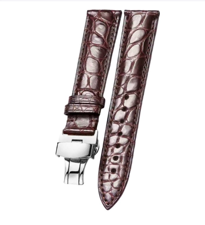Genuine Crocodile Leather Watch Strap   HOURGLASS WATCH STORE