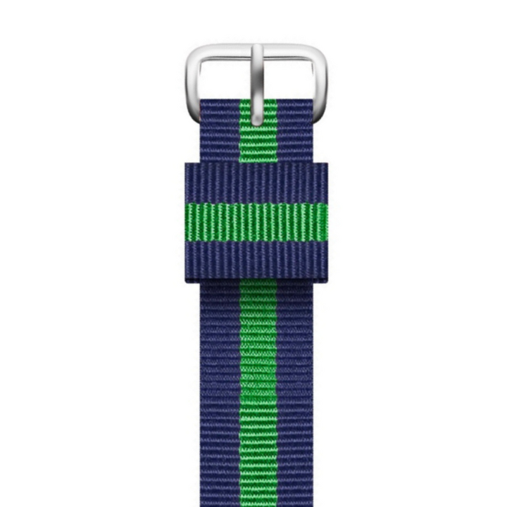Nato Strap 尼龍錶帶 - Blue / Green - Hourglass Watch Store