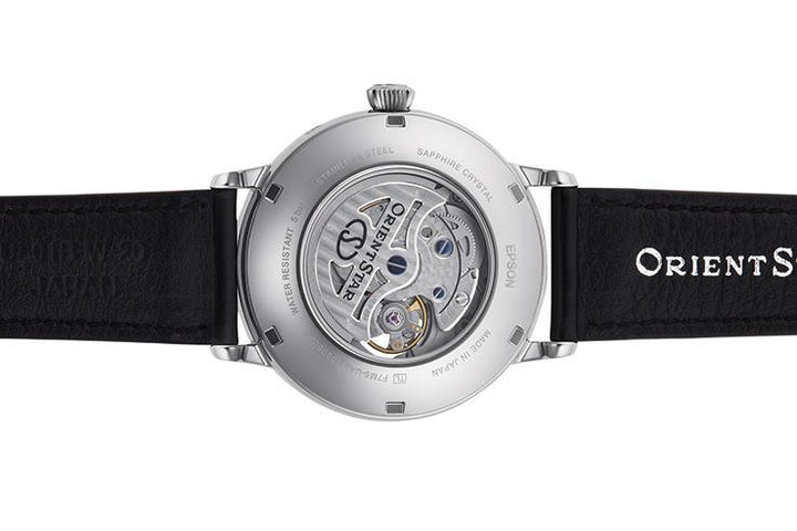 Orient Star Mechanical Moon Phase 鏤空月相錶 RE-AY0106S00B - Hourglass Watch Store