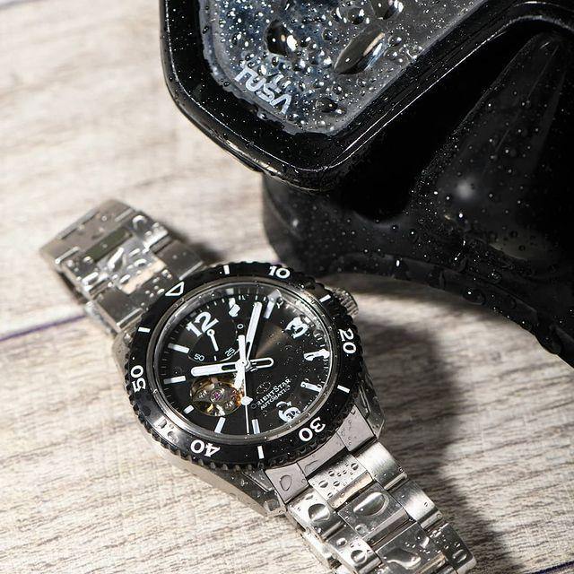 Orient Star Semi Skeleton 鏤空潛水錶 RE-AT0101B00B - Hourglass Watch Store