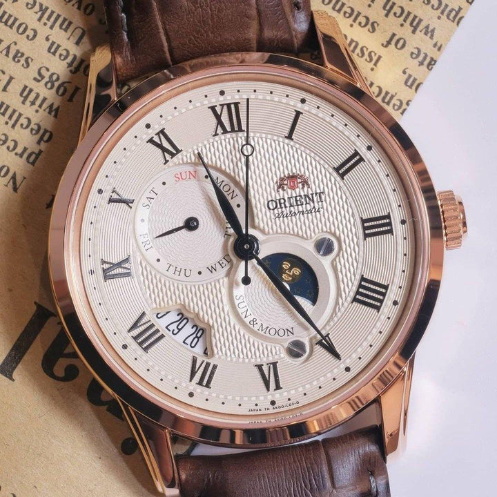 Orient Sun & Moon V3 日月相錶 SAK00001Y0 - Hourglass Watch Store