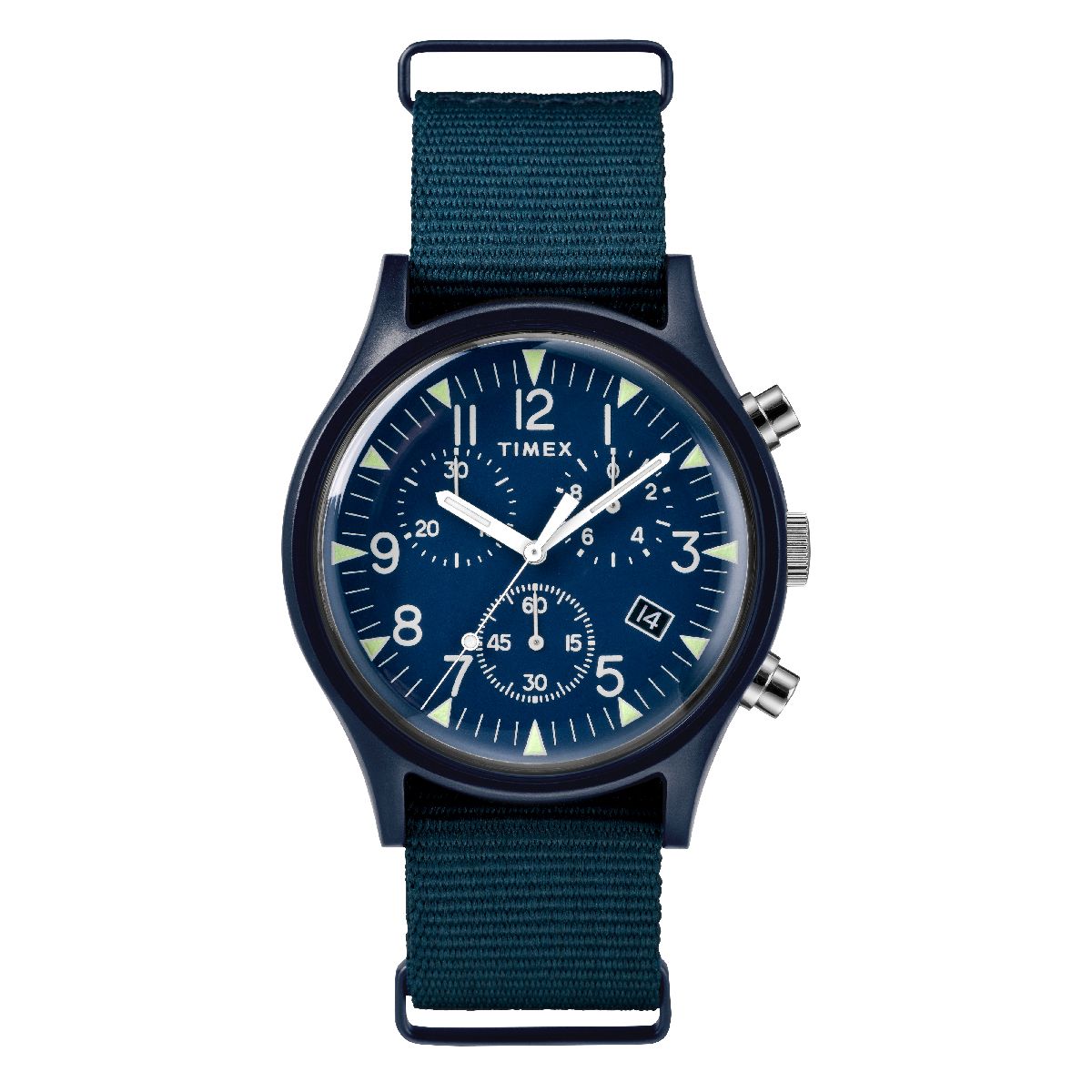 Timex MK1 Aluminum Chronograph 三圈計時軍錶– HOURGLASS WATCH STORE